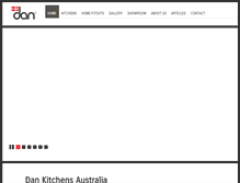 Tablet Screenshot of dankitchens.com.au